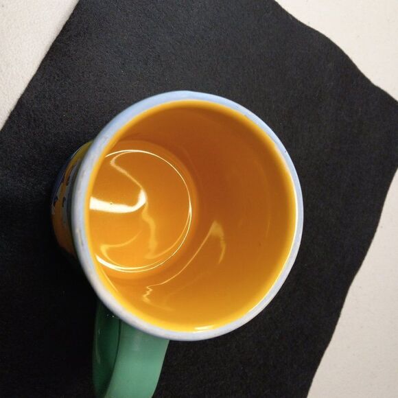 Disney Donald Duck Green/Yellow  Mug Cartoons/Movies Cottagecore Grandmacore - Picture 3 of 7